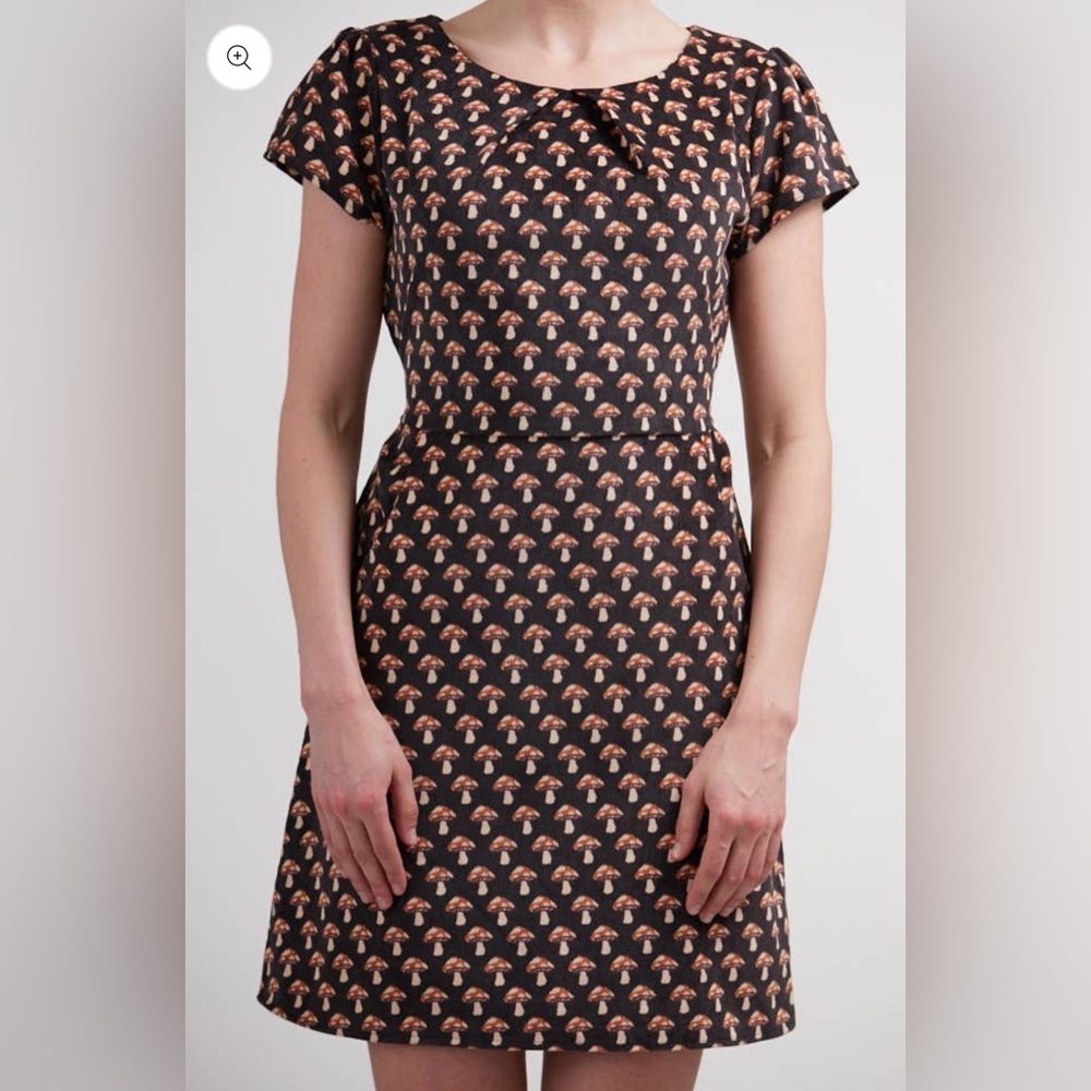 Mushroom Corduroy Dress